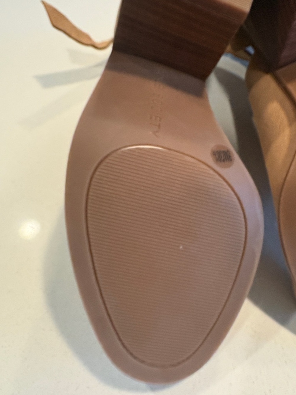 Sole Society Tan Open-Toe Leather Ankle-Strap Mules - Picture 16 of 17